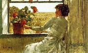 Childe Hassam Summer Evening oil